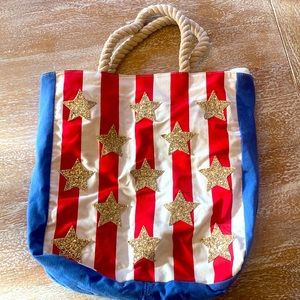 EUC • Striped Bag wStars